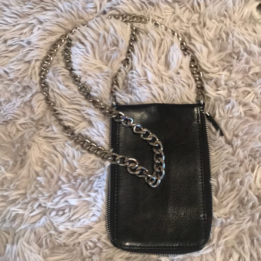 Free people wallet/phone holder leather